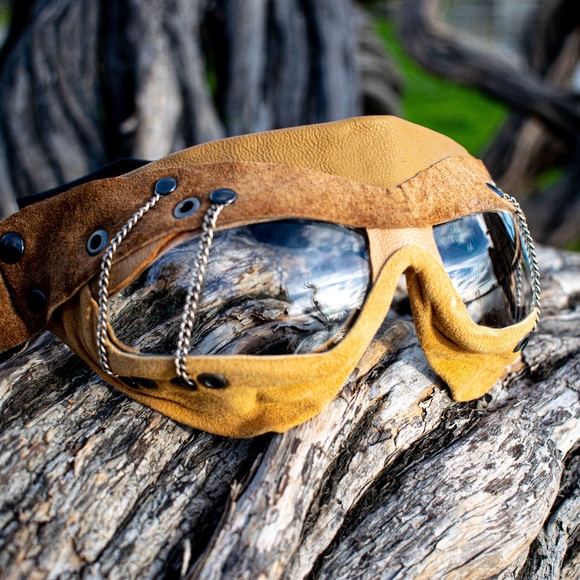 Steampunk Goggles, Burningman Goggles, Leather - Picture 1 of 8